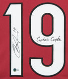 Shane Doan "Captain Coyote" Signed Maroon Pro Style Framed Jersey BAS Witnessed