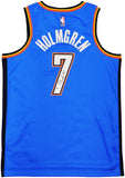 THUNDER CHET HOLMGREN AUTOGRAPHED NIKE SWINGMAN ICON JERSEY 48 BECKETT 234059