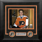 Carter Hart Locker Room Flyers Autographed Signed 8x10 Framed Photo JSA COA