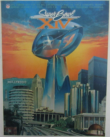 1980 Super Bowl XIV Program Pittsburgh Steelers vs. Los Angeles Rams 175628