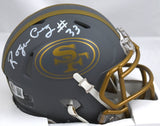 Roger Craig Signed San Francisco 49ers Slate Speed Mini Helmet - Beckett W Holo