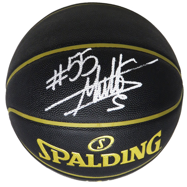 Dikembe Mutombo (Nuggets) Signed Spalding Elevation Black NBA Basketball -SS COA