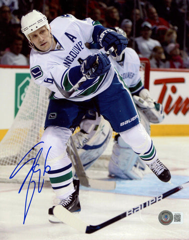 Sami Salo Autographed/Signed Vancouver Canucks 8x10 Photo BAS 46281