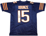 CHICAGO BEARS ROME ODUNZE AUTOGRAPHED BLUE JERSEY BECKETT BAS WITNESS 233882