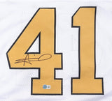 Alvin Kamara Signed New Orleans Saints White Jersey / 2xPro Bowl R.B. (Beckett)