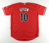 Justin Upton Signed Arizona Diamondback Custom Style Jersey (Beckett COA)