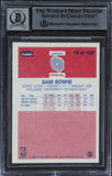 Blazers Sam Bowie Authentic Signed 1986 Fleer #13 Rookie Card Auto 10 BAS Slab