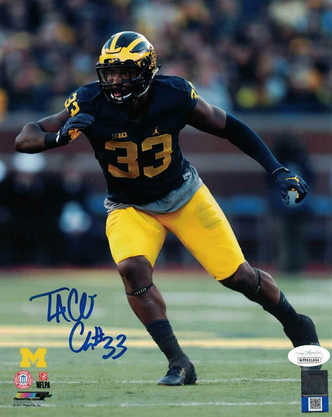 Taco Charlton Autographed/Signed Michigan Wolverines 8x10 Photo JSA PF 23996