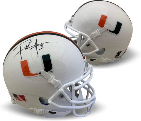 Frank Gore Autographed Miami Signed Football Mini Helmet JSA COA