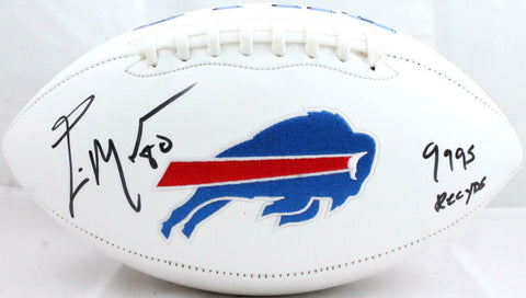 Eric Moulds Autographed Buffalo Bills Logo Football w/Insc.-Beckett W Hologram