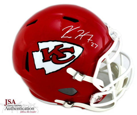 Kareem Hunt Autographed/Signed Kansas City Chiefs Full Size NFL Speed Helmet