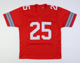 Carlos Snow Signed Ohio State Buckeye Jersey Ins F**k Michigan & Go Bucks! (JSA)