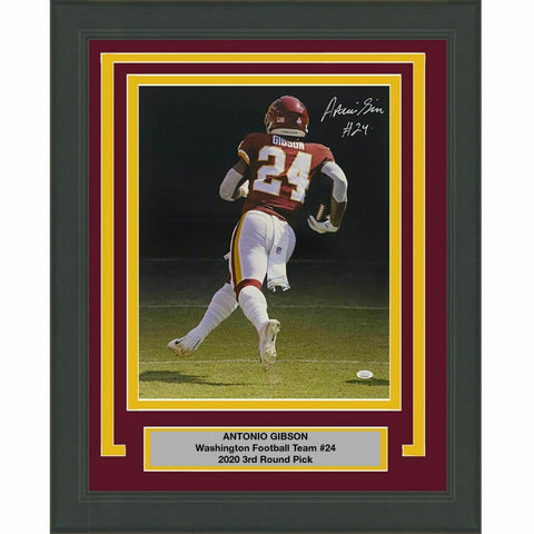 FRAMED Autographed/Signed ANTONIO GIBSON Washington Team 16x20 Photo JSA COA #2