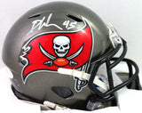 Devin White Autographed Tampa Bay Bucs 2020 Speed Mini Helmet - Beckett W *White