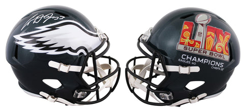 Eagles Cooper DeJean Signed Super Bowl LIX Champs F/S Speed Rep Helmet Fanatics