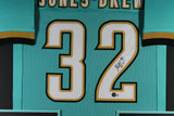 MAURICE JONES-DREW (Jaguars teal TOWER) Signed Auto Framed Jersey Beckett