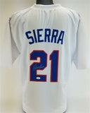 Ruben Sierra Signed Texas Rangers Jersey (JSA COA) A.L. RBI Leader 1989