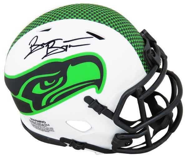 Brian Bosworth Signed Seahawks Lunar Eclipse Riddell Speed Mini Helmet -(SS COA)