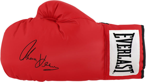 Thomas Hearns Signed Everlast Red Boxing Glove - (SCHWARTZ COA)