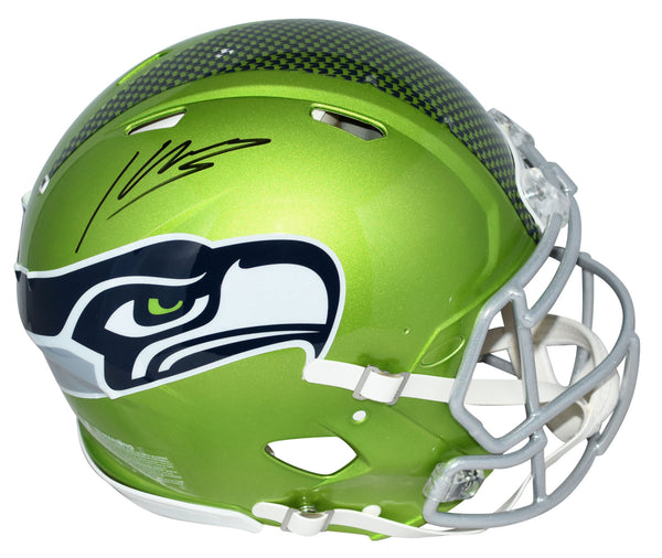 KENNETH WALKER III SIGNED SEATTLE SEAHAWKS FLASH AUTHENTIC SPEED HELMET BECKETT