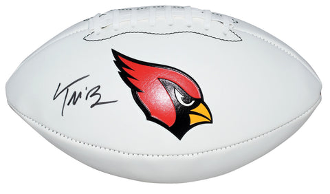 TREY McBRIDE SIGNED AUTOGRAPHED ARIZONA CARDINALS WHITE LOGO FOOTBALL BECKETT