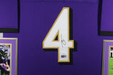 ZAY FLOWERS (Ravens purple SKYLINE) Signed Autographed Framed Jersey JSA