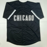 Autographed/Signed Luis Robert Chicago Black Baseball Jersey Beckett BAS COA