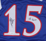 Mario Chalmers Signed Kansas Jayhawks Jersey Inscribed "08 Champs" (JSA COA)