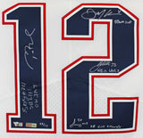 (5) Brady, Gilmore, Edelman +2 Signed White Nike Elite Jersey LE #23/53 Fanatics