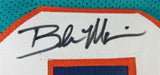 Brock Marion Signed Miami Dolphins Teal Road Jersey (JSA COA) 3xPro Bowl Safety