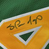 Autographed/Signed SHAWN KEMP Seattle Green Basketball Jersey JSA COA Auto