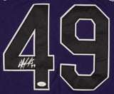 Antonio Senzatela Signed Colorado Rockies Majestic MLB Purple Jersey (JSA COA)