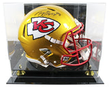 Chiefs Tony Gonzalez Signed Flash Full Size Speed Proline Helmet W/ Case BAS Wit