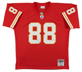 Chiefs Tony Gonzalez "HOF 19" Signed Red Mitchell & Ness Jersey BAS Witnessed