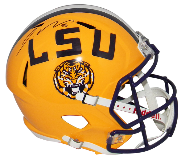 JAMAL ADAMS AUTOGRAPHED SIGNED LSU TIGERS FULL SIZE SPEED HELMET JSA