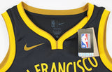 Warriors Stephen Curry "Night Night" Signed Black Nike 2023 City Ed. Jersey JSA