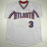 Autographed/Signed DALE MURPHY Atlanta White Baseball Jersey JSA COA Auto