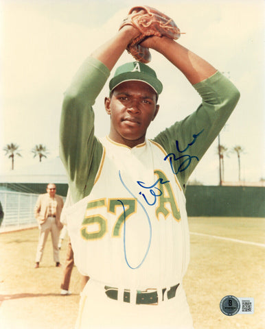 Vida Blue Autographed Oakland Athletics 8x10 Photo Beckett 45175