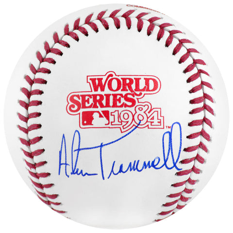 Alan Trammell Signed Rawlings 1984 World Series (Tigers) Baseball (SCHWARTZ COA)