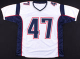 Jacob Hollister Signed Patriots Jersey (JSA COA) New England Back Up Tight End