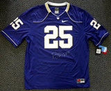 WASHINGTON BISHOP SANKEY AUTOGRAPHED PURPLE NIKE JERSEY SIZE L MCS HOLO 73078