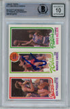 Maurice Cheeks Autographed 1980 Topps #171 Grade 10 Trading Card Beckett 43943