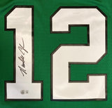 Randall Cunningham Signed Philadelphia Eagles M&N Green NFL Legacy Jersey BAS