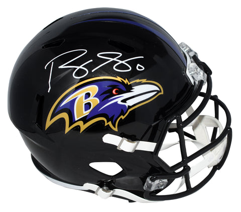 ROQUAN SMITH SIGNED BALTIMORE RAVENS FULL SIZE SPEED HELMET BECKETT