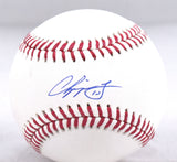 Chipper Jones Autographed Rawlings OML Baseball - Fanatics *Blue