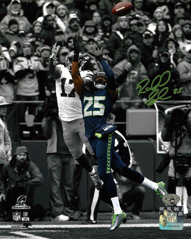 RICHARD SHERMAN AUTOGRAPHED 8X10 PHOTO SEATTLE SEAHAWKS RS HOLO STOCK #86891