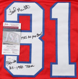 Fred Marion Signed New England Patriots Jersey (JSA COA) 1985 Pro Bowl Def. Back