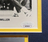 Reggie Miller Autographed Signed Framed 8x10 Photo Indiana Pacers JSA #AP24916