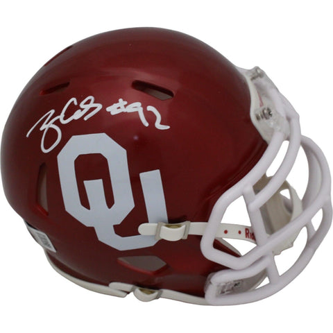 Tony Casillas Signed Oklahoma Sooners Mini Helmet Beckett 44948