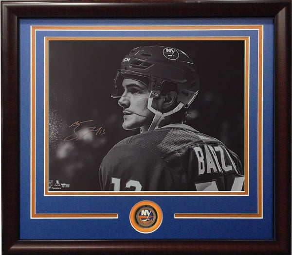 Mathew Barzal Signed 16x20 Photo Framed Islanders Coin Mint Autograph Fanatics